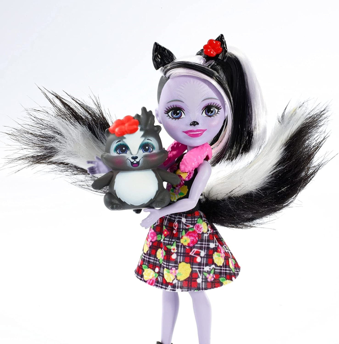 ENCHANTIMALS PAPUSI CU ANIMALUTE SAGE SKUNK SI CAPER [6]