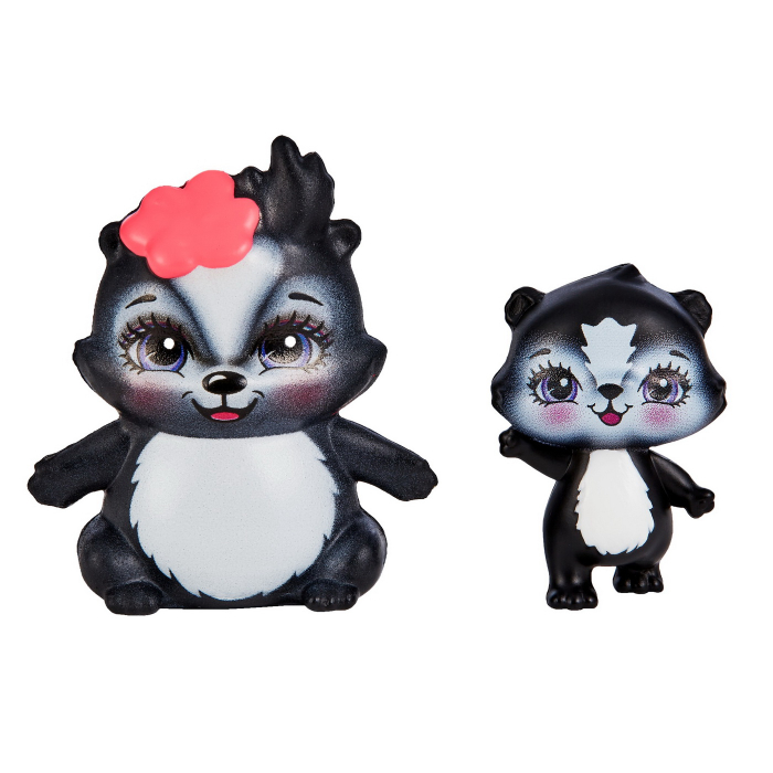 ENCHANTIMALS SET PAPUSI SURORI SI ANIMALUTELE LOR SAGE SKUNK SI CAPER SI SABELLA SKUNK SI STRIPER [5]