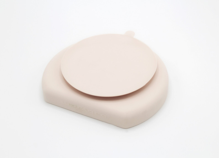 Farfurie din silicon cu 3 compartimente pentru auto-diversificare BabyJem (Culoare: Gri) [4]