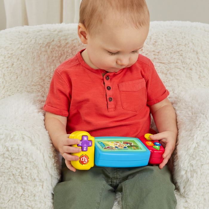 FISHER PRICE LAUGHu0026LEARN CONSOLA BEBE IN LIMBA ROMANA [4]
