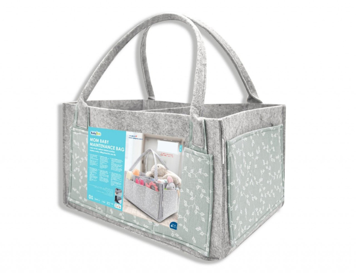 Geanta organizator scutece si accesorii copii/bebelusi BabyJem (Culoare: Gri) [7]