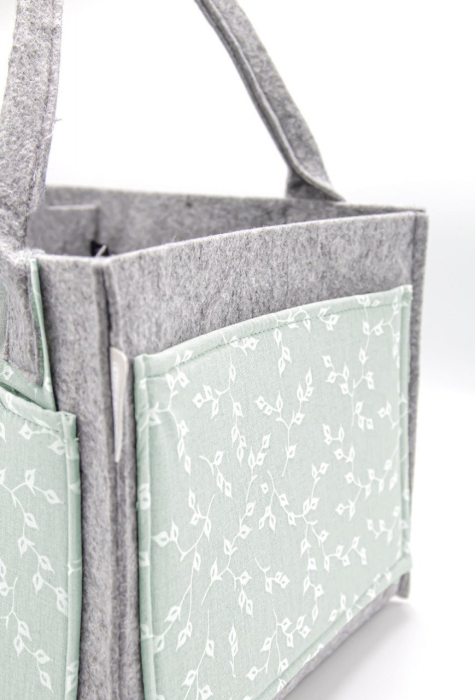 Geanta organizator scutece si accesorii copii/bebelusi BabyJem (Culoare: Gri) [5]