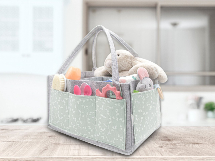 Geanta organizator scutece si accesorii copii/bebelusi BabyJem (Culoare: Gri) [2]