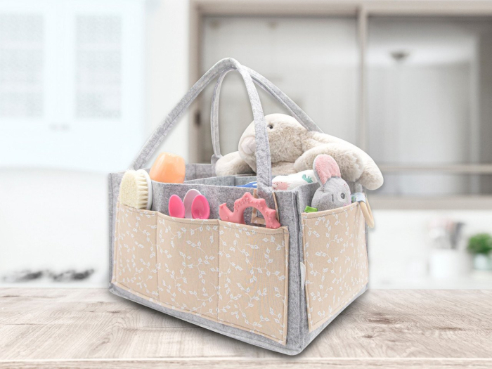 Geanta organizator scutece si accesorii copii/bebelusi BabyJem (Culoare: Gri) [10]