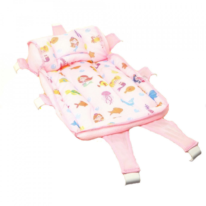 Hamac din spuma pentru cadita BabyJem Ocean Baby (Culoare: Roz) [11]
