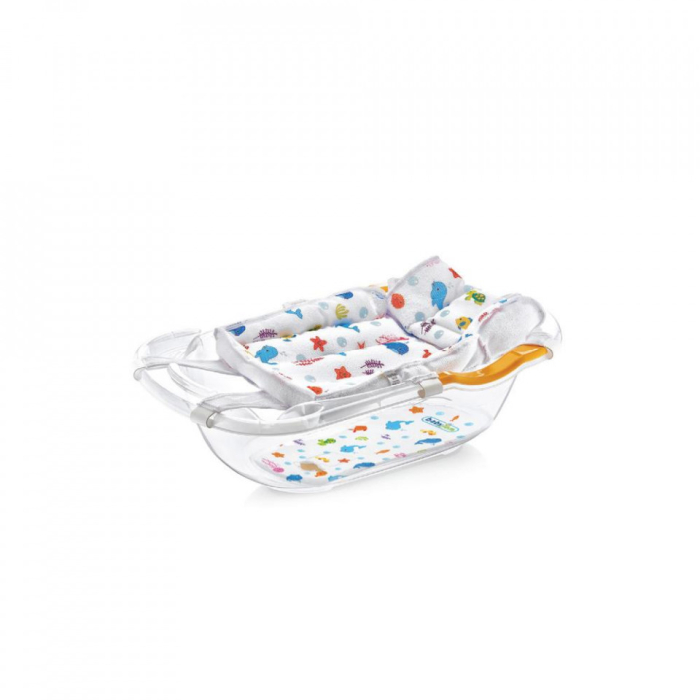 Hamac din spuma pentru cadita BabyJem Ocean Baby (Culoare: Roz) [2]