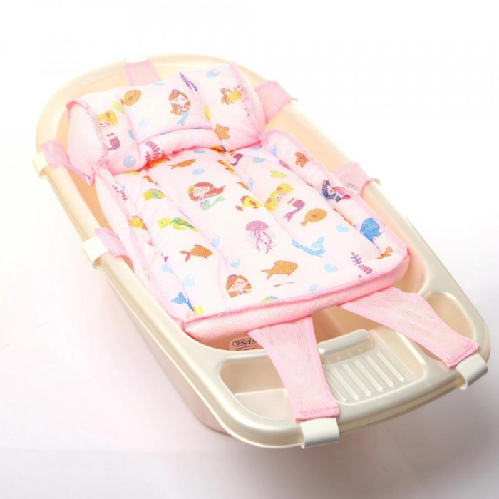 Hamac din spuma pentru cadita BabyJem Ocean Baby (Culoare: Roz) [8]