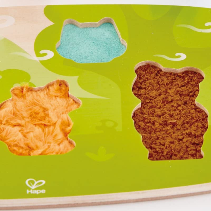 HAPE PUZLLE TACTIL -  ANIMALELE DIN PADURE [6]