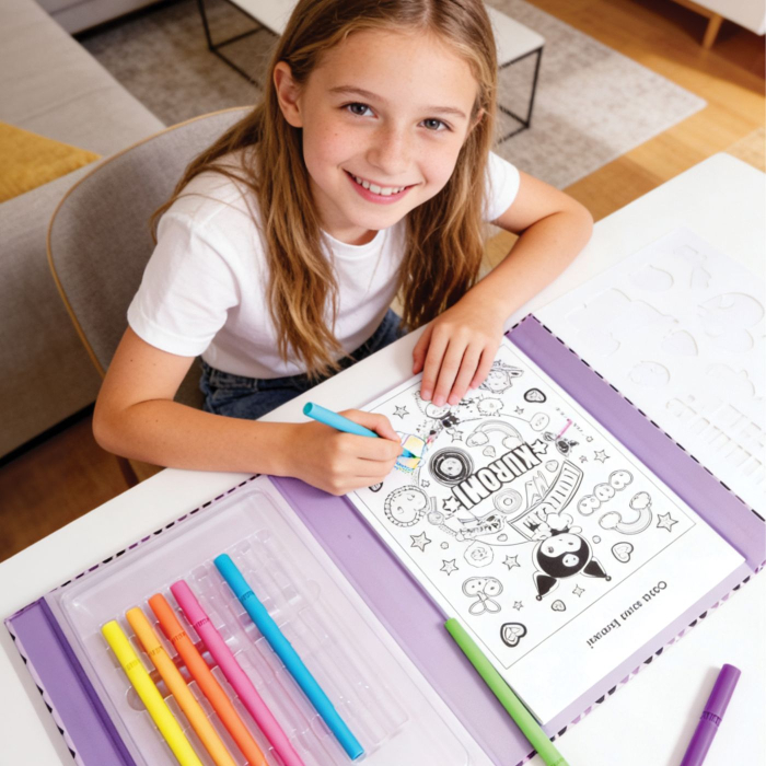 HAPPI HOBBI KUROMI JURNAL ARTISTIC CU MARKERE NEON [3]