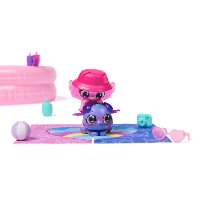 HATCHIMALS ALIVE NEON RAINBOW SET PETRECERE LA PISCINA [3]