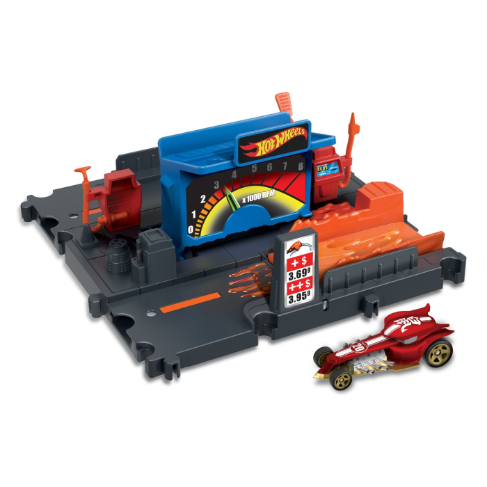 HOT WHEELS CITY EXPLORER PISTA FUEL STATION SHIFT [4]