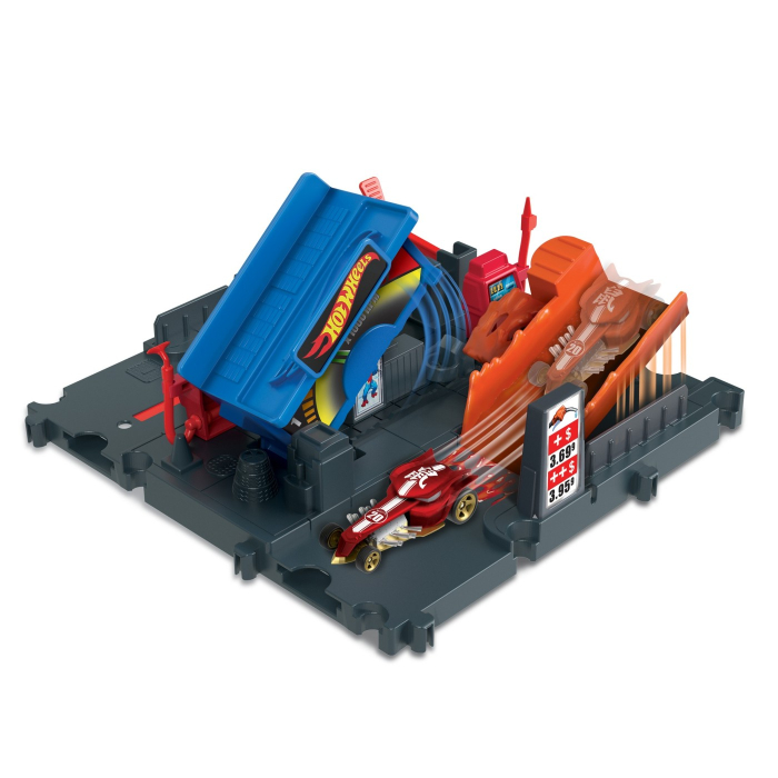 HOT WHEELS CITY EXPLORER PISTA FUEL STATION SHIFT [6]