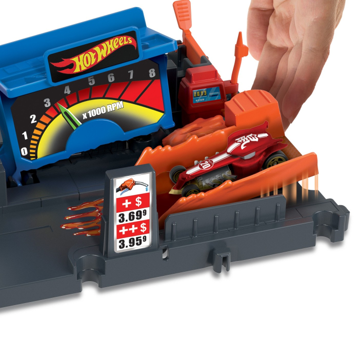 HOT WHEELS CITY EXPLORER PISTA FUEL STATION SHIFT [7]