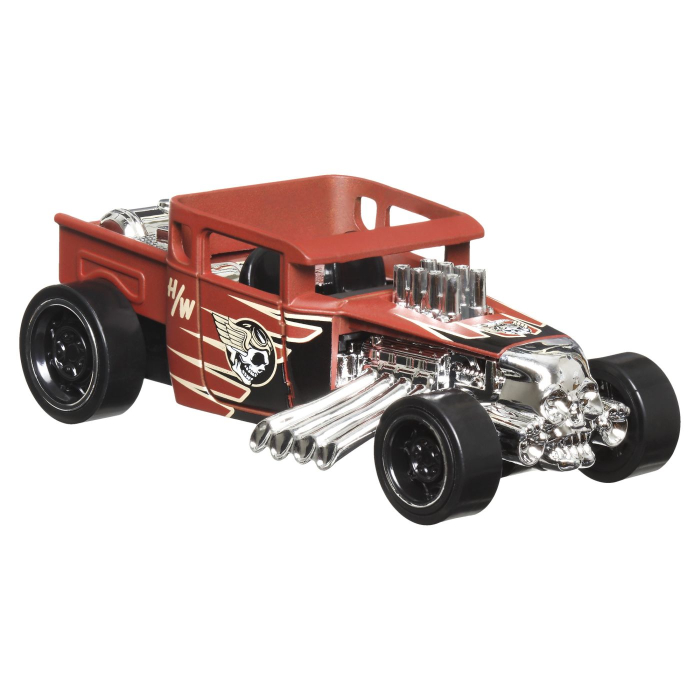 HOT WHEELS MASINUTA METALICA CU SISTEM PULL BACK BONE SHAKER MUSCLE MANIA SCARA 1 LA 43 [2]