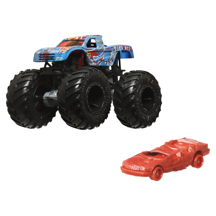HOT WHEELS MONSTER TRUCK SI MASINUTA METALICA RACE ACE [3]