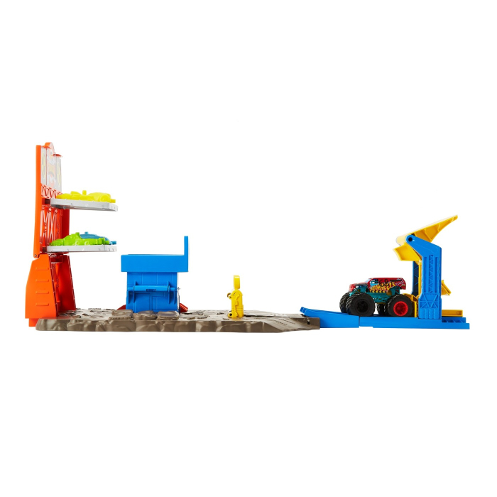 HOT WHEELS MONSTER TRUCKS SET BLAST STATION [7]