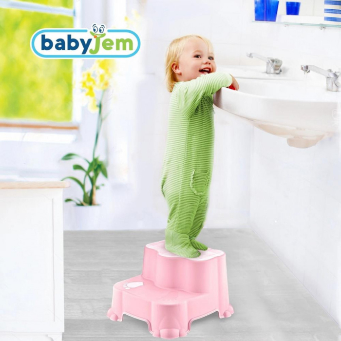 Inaltator cu doua trepte Step Stool BabyJem (Culoare: Gri) [8]
