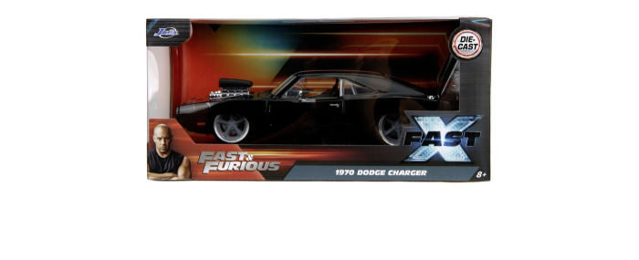 JADA FAST AND FURIOUS MASINUTA METALICA DODGE CHARGER 1970 NEGRU SCARA 1 LA 24 [4]