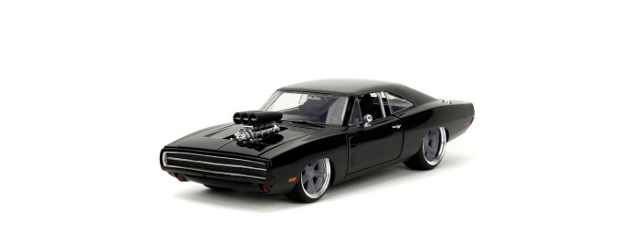 JADA FAST AND FURIOUS MASINUTA METALICA DODGE CHARGER 1970 NEGRU SCARA 1 LA 24 [5]