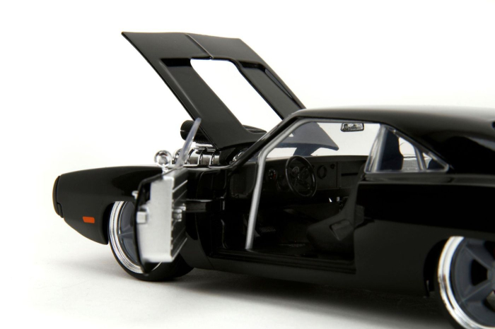 JADA FAST AND FURIOUS MASINUTA METALICA DODGE CHARGER 1970 NEGRU SCARA 1 LA 24 [7]