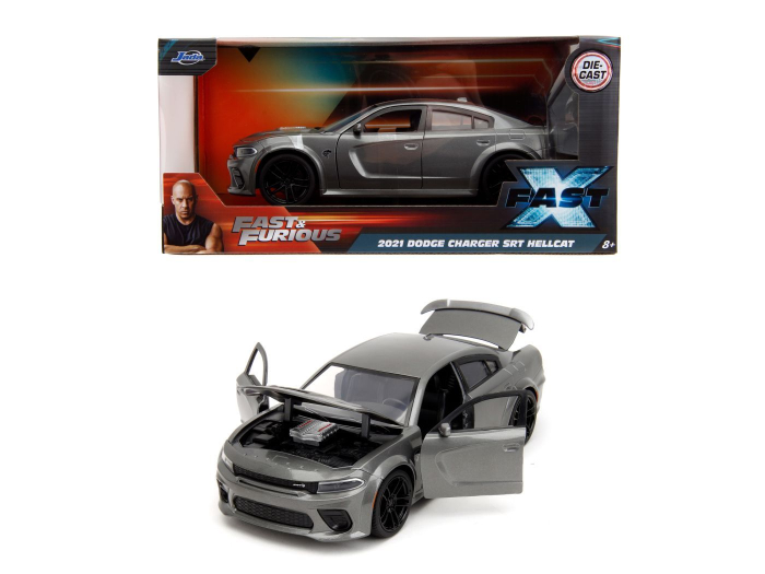 JADA FAST AND FURIOUS MASINUTA METALICA DODGE CHARGER SRT HELLCAT 2021 SCARA 1 LA 24 [8]
