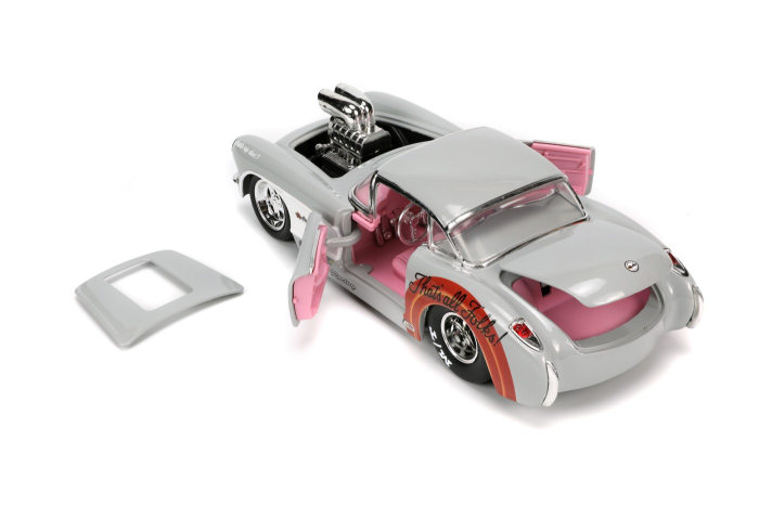 JADA MASINUTA METALICA BUGS BUNNY 1957 CHEVROLET CORVETTE 1:24 [6]