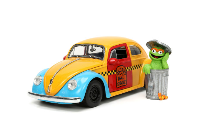 JADA MASINUTA METALICA SESAME STREET 1959 VW BEETLE  1:24 [2]