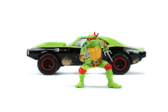 JADA MASINUTA METALICA TESTOASELE NINJA RAPHAEL CHEVY CAMARO 1:24 [2]