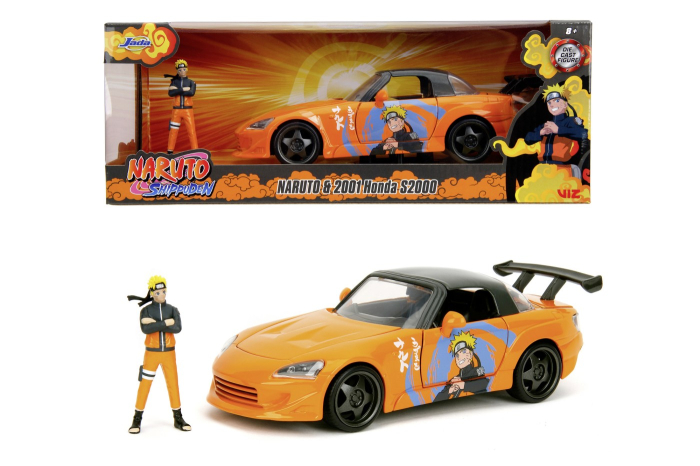 JADA NARUTO SHIPPUDEN SET FIGURINA NARUTO SI MASINUTA METALICA HONDA 2001 S2000 SCARA 1:24 [8]