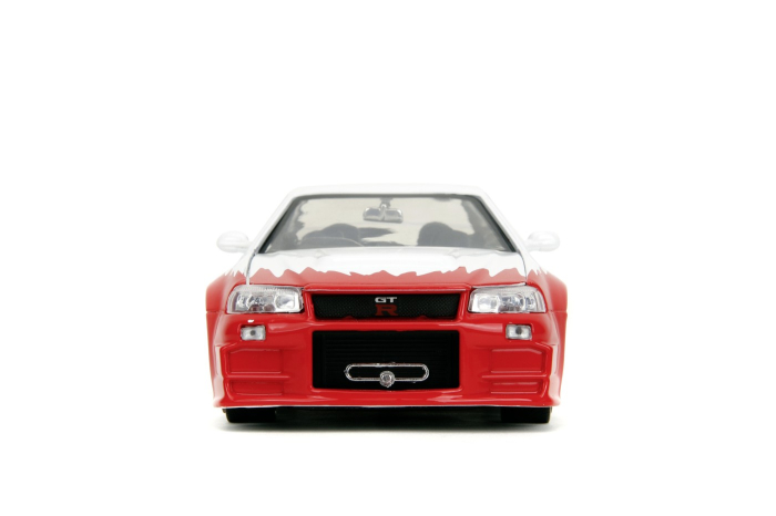 JADA SET FIGURINA METALICA 6CM SI MASINUTA NISSAN SKYLINE GTR SCARA 1 LA 24 [5]