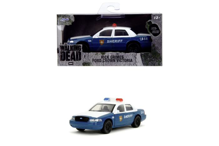 JADA THE WALKING DEAD RICK CRIMES MASINUTA METALICA FORD CROWN VICTORIA SCARA 1:32 [8]