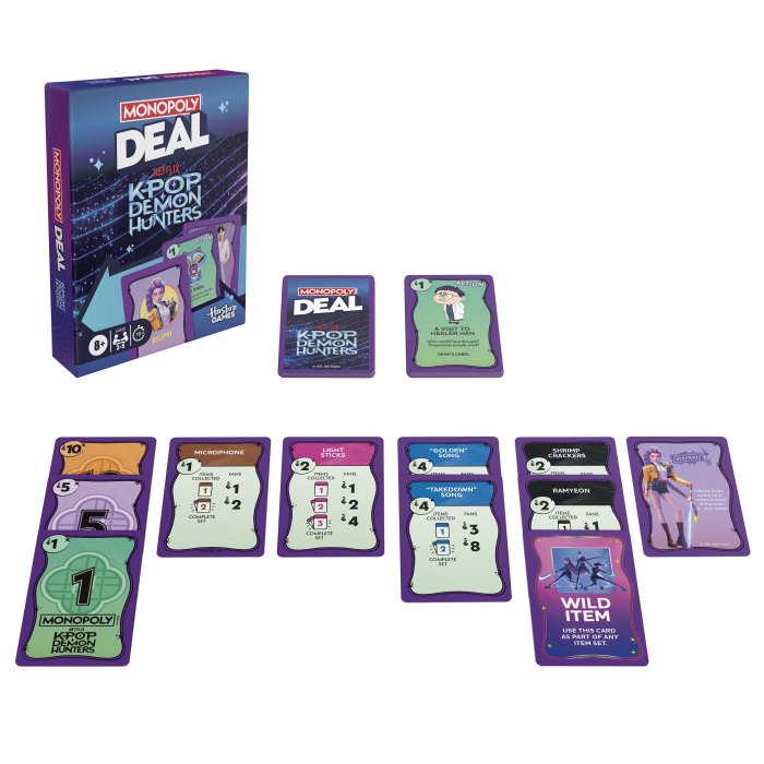 JOC MONOPOLY DEAL VANATORI DE DEMONI K POP IN LIMBA ENGLEZA [2]