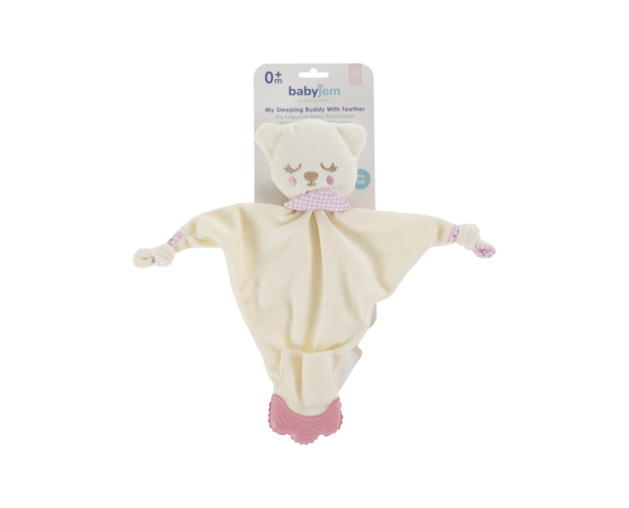 Jucarie atasament cu manusa dentitie BabyJem (Culoare: Roz) [6]