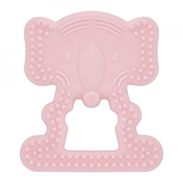 Jucarie dentitie BabyJem Elefant (Culoare: Roz) [5]