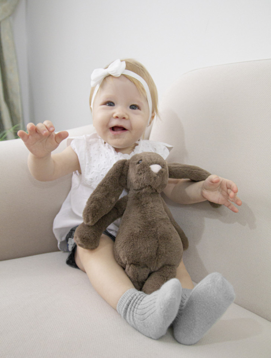 Jucarie din plus pentru copii BabyJem The Bestie Bunny (Culoare: Gri) [7]