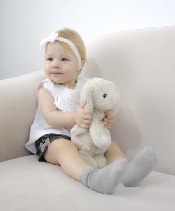 Jucarie din plus pentru copii BabyJem The Bestie Bunny (Culoare: Gri) [3]