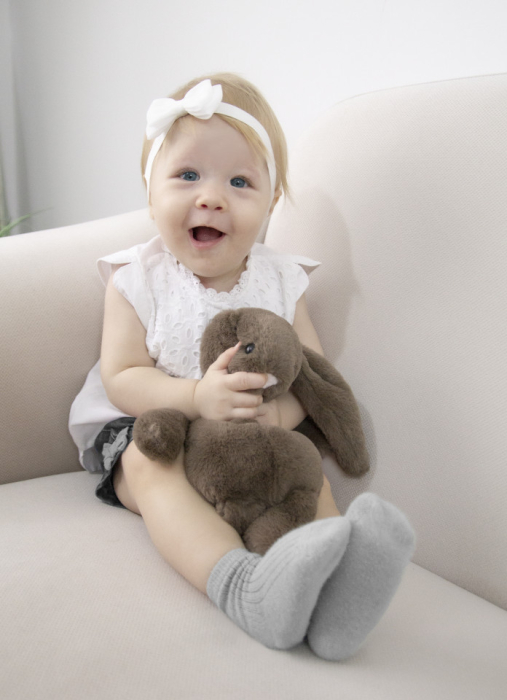 Jucarie din plus pentru copii BabyJem The Bestie Bunny (Culoare: Gri) [5]