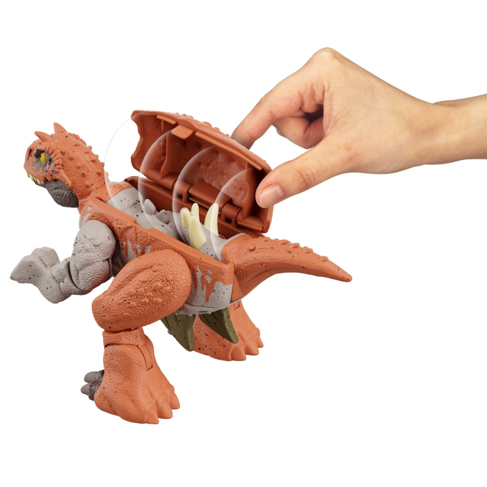 JURASSIC WORLD FIERCE CHANGERS DOUBLE DANGER DINOZAUR TRANSFORMABIL CARNOTAURUS SI STEGOSAURUS [6]