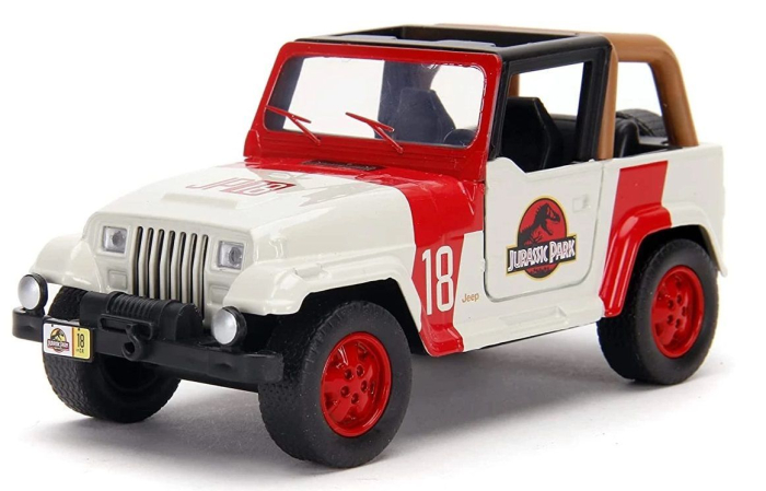 JURASSIC WORLD MASINUTA METALICA JEEP WRANGLER SCARA 1 LA 32 [2]