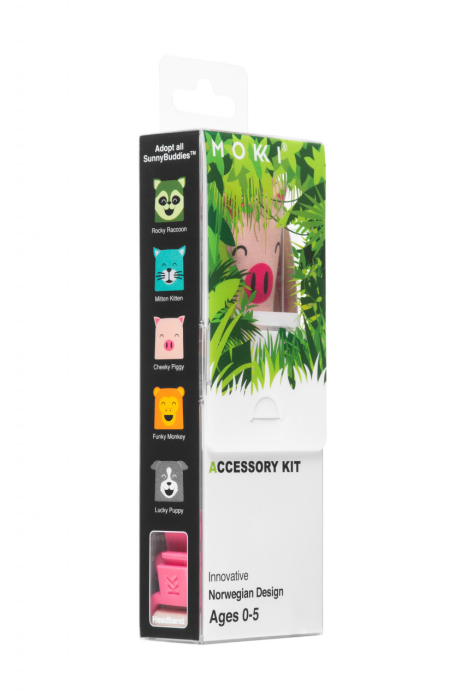 Kit accesorii pentru ochelari de soare MOKKI Clicku0026Change, roz [2]