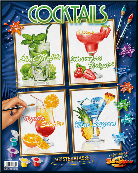 KIT PICTURA PE NUMERE SCHIPPER COCKTAIL-URI [6]