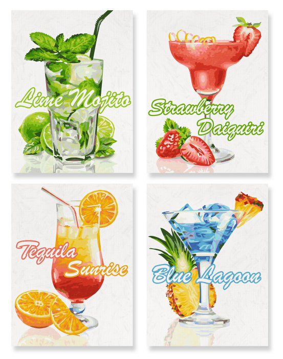 KIT PICTURA PE NUMERE SCHIPPER COCKTAIL-URI [2]