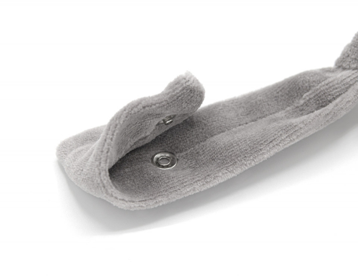 Lant pentru suzeta din material textil cu steluta BabyJem (Culoare: Gri) [10]