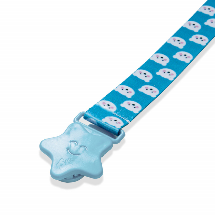 Lantisor pentru suzeta din material textil BabyJem Bear (Culoare: Multicolor) [6]