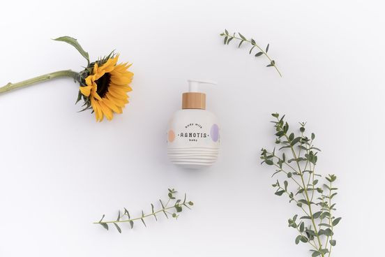 Lapte de corp hipoalergenic pentru bebelusi si copii Agnotis 200 ml [8]