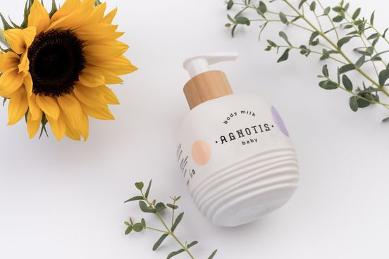 Lapte de corp hipoalergenic pentru bebelusi si copii Agnotis 200 ml [9]
