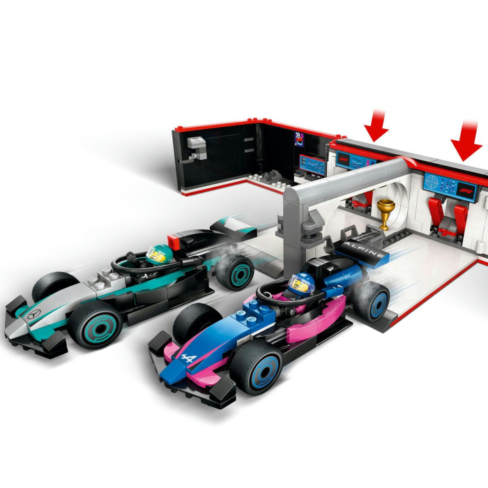 LEGO CITY GARAJ F1 SI MASINI MERCEDES-AMG SI ALPINE 60444 [4]