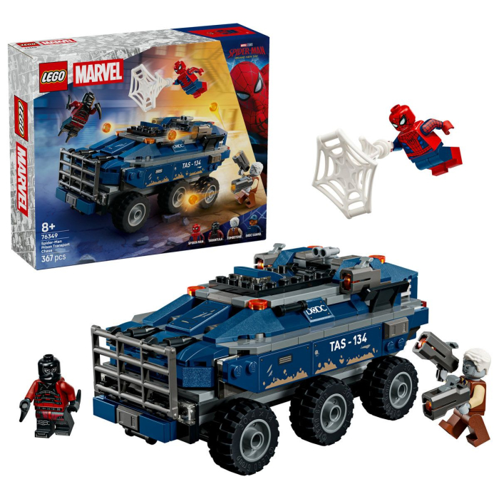 LEGO MARVEL SPIDERMAN URMARIRE CU OMUL PAIANJEN SI MASINA INCHISORII 76349 [9]