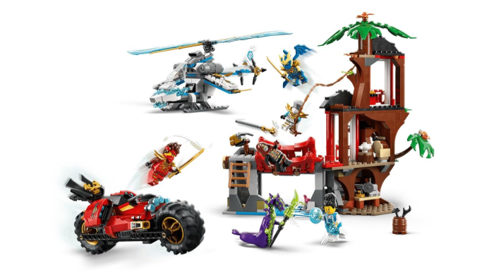 LEGO NINJAGO LUPTA LA CASA DIN COPAC CU VEHICULE NINJA 71857 [9]