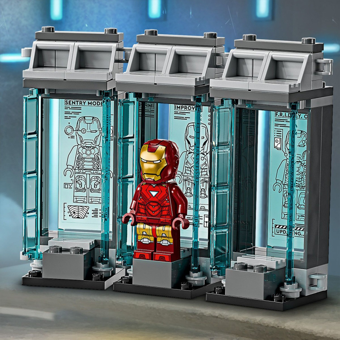 LEGO SUPER HEROES LABORATORUL LUI IRON MAN SALA ARMURILOR 76315 [4]